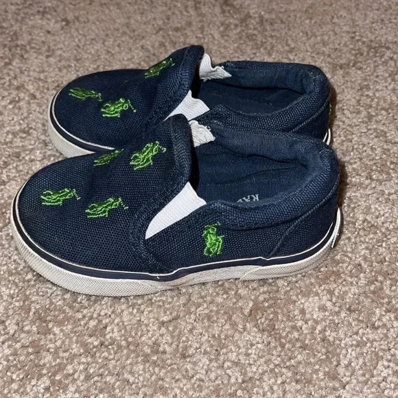 Polo Ralph Lauren slip on toddler sneakers - size 5 - Picture 3 of 6